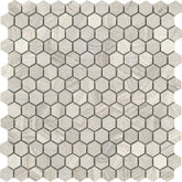 Emser Metro 12"x12" Hexagon Mix Mosaic 1" Cream