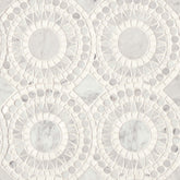 Bedrosians Solis 14.25" x 14.25" Honed White Carrara / White Thassos