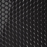 Bedrosians Le Cafe 1" x 1" Hexagon Mosaic Glossy Black