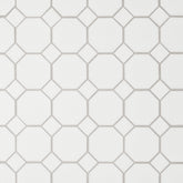 Bedrosians Le Cafe 2" x 2" Octagon Mosaic Matte White