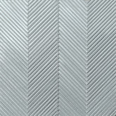 Bedrosians Kaikos 11.25" X 11.25" Chevron Glass Mosaic Blue