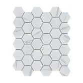 Emser Elegan 11"x13" Hexagon Mosaic 2" Matte Calacata