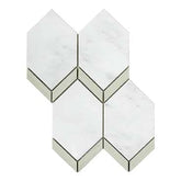 Emser Intrigue 11"x14" Picket Mosaic Fawn