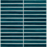 Marrazi Cotto Revival 12" x 12" Mosaic 1" x 6" Stacked Bay Crackle