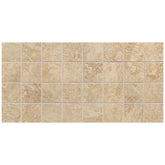 Daltile Continental Slate 3" X 3" Mosaic Straight Joint Egyptian Beige