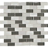 Daltile Crystal Shores 2" X 1" Mosaic Brick Joint Diamond Delta