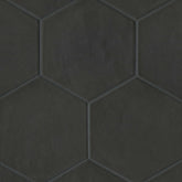 Bedrosians Allora 8.5"x 10" Hexagon Black