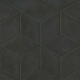 Bedrosians Allora 7.5" x 12.75" Rhomboid Black