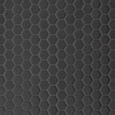 Bedrosians Le Cafe 1" x 1" Hexagon Mosaic Matte Black