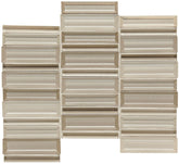 Daltile Cascading Waters 1" X 4" Mosaic Shimmer Shore