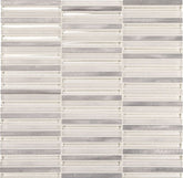 Daltile Fanfare Lucent Skies 12" X 12" Stacked Mosaic Celestial Winter