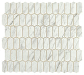 Daltile Fanfare Statuette 1" X 2" Picket Mosaic Venetian White