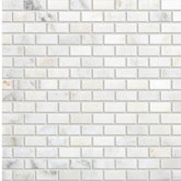 Daltile Marble 12" X 12" Brick Joint First Snow Eleg