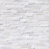 MS International Rockmount 6" x 24" Multi Finish Ledger Panel Arctic White