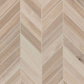 MS International Havenwood 12" x 15" Chevron Mosaic Matte Beige