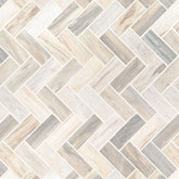 MS International Decorative Mosaic 12" x 12" Herringbone Angora