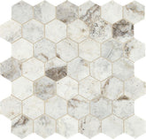 Marazzi Predella 2" Hexagon, Straight Edge Lumen White