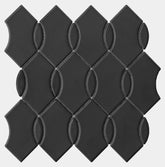 Emser Mythos 12"x12" Wave Mosaic 3"X5.6" Black