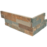 Bedrosians Stone Ledgers 6" X 24" Ledger Corner Natural Cleft Butterscotch