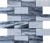 Emser Talento 12" X 12" OFFset Mosaic 2" X 4" Polished Gris