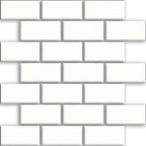 Daltile Rittenhouse Square 2" X 4" Brick Joint White