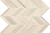 Daltile Decorative Accents 22" X 12" Chevron Mosaic Fusion Blanc