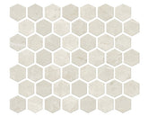 Daltile Prime 12" X 14" Hexagon Mosaic 1.5" X 1.5" Vitality White