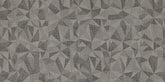 Daltile Fabric Art 12" X 24" Modern Kaleidoscope Ashen Steel Prism