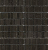 Emser Newtro 12"x12" Stacked Mosaic "1x6" Polished Black