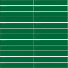 Daltile Color Wheel Mosaic 12'' X 10'' Straight 1'' X 6'' Glossy Emerald