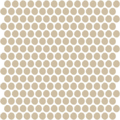 Daltile Color Wheel Mosaic 13'' X 11'' Penny Glossy Urban Putty