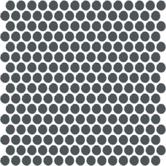 Daltile Color Wheel Mosaic 13'' X 11'' Penny Glossy Chalkboard