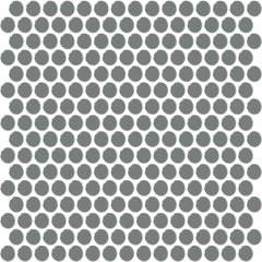 Daltile Color Wheel Mosaic 13'' X 11'' Penny Glossy Suede Gray
