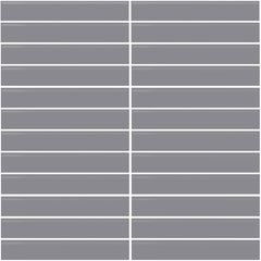 Daltile Color Wheel Mosaic 12'' X 10'' Straight 1'' X 6'' Glossy Suede Gray