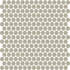 Daltile Color Wheel Mosaic 13'' X 11'' Penny Matte Matte Architectural Gray