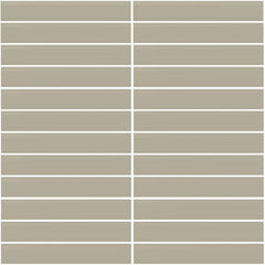 Daltile Color Wheel Mosaic 12'' X 10'' Straight 1'' X 6'' Matte Matte Architectural Gray
