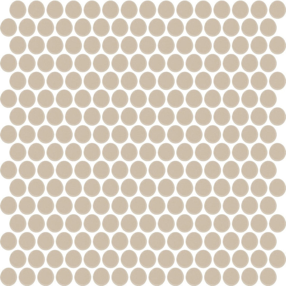 Daltile Color Wheel Mosaic 13'' X 11'' Penny Matte Matte Urban Putty