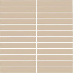 Daltile Color Wheel Mosaic 12'' X 10'' Straight 1'' X 6'' Matte Matte Urban Putty