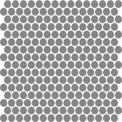 Daltile Color Wheel Mosaic 13'' X 11'' Penny Matte Matte Suede Gray