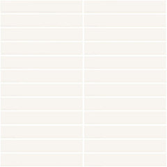 Daltile Color Wheel Mosaic 12'' X 10'' Straight 1'' X 6'' Matte Matte Arctic White