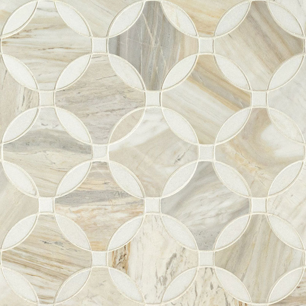 MS International Decorative Mosaic 12" x 12" Geometric Athena Gold Lola