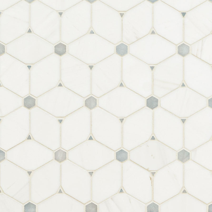 MS International Decorative Mosaic 12" x 12" Geometric Cecily Grigio