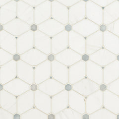 MS International Decorative Mosaic 12" x 12" Geometric Cecily Grigio