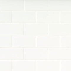 MS International Metro 2" x 8" Glossy White