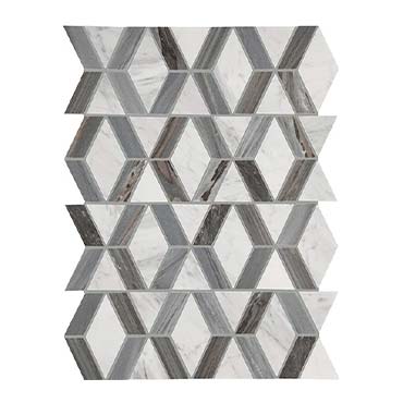 Daltile Perfit Mosaix 18" X RL" Mosaic Ashen Palissandro & Carrara Wh / Hinge
