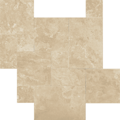 Bedrosians Travertine 3cm Paver Set 8"x8" - 8"x16" - 16"x16" - 16"x24" Durango
