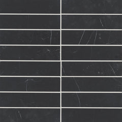 Bedrosians Monet 2" x 8" Honed Nero Marquina