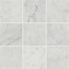 Bedrosians Monet 4" x 4" Honed White Carrara