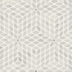 Bedrosians Celeste 14.25" x 16.25" Honed White Carrara/Bardiglio