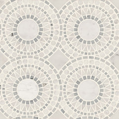 Bedrosians Solis 14.25" x 14.25" Honed White Carrara/Bardiglio